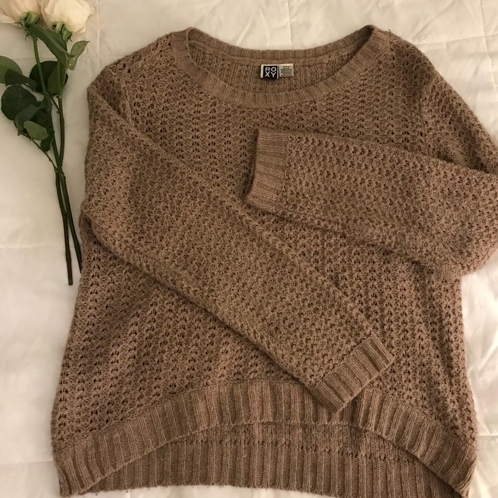 Roxy brown sweater